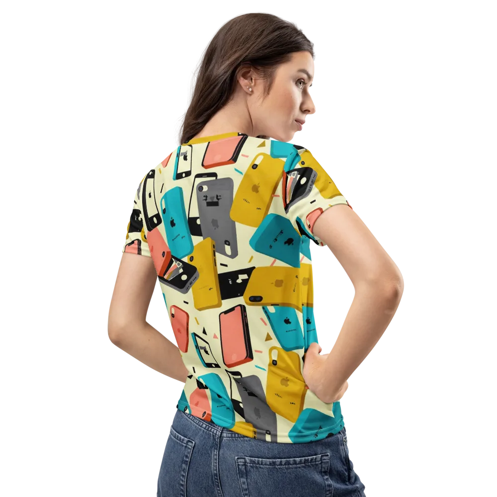 Signal Shuffle on Women's Crew Neck T-Shirt — Back