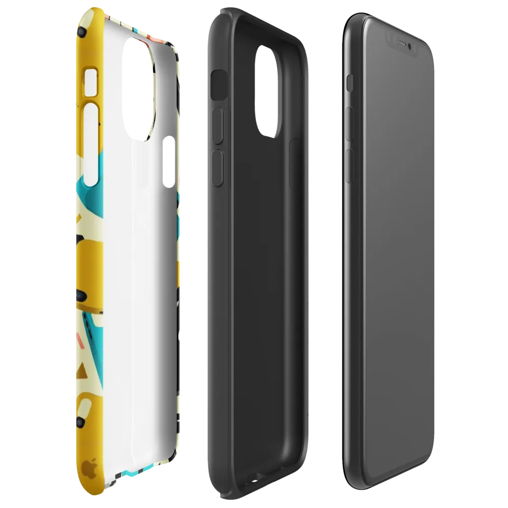 Signal Shuffle on Tough Case for iPhone® — Right