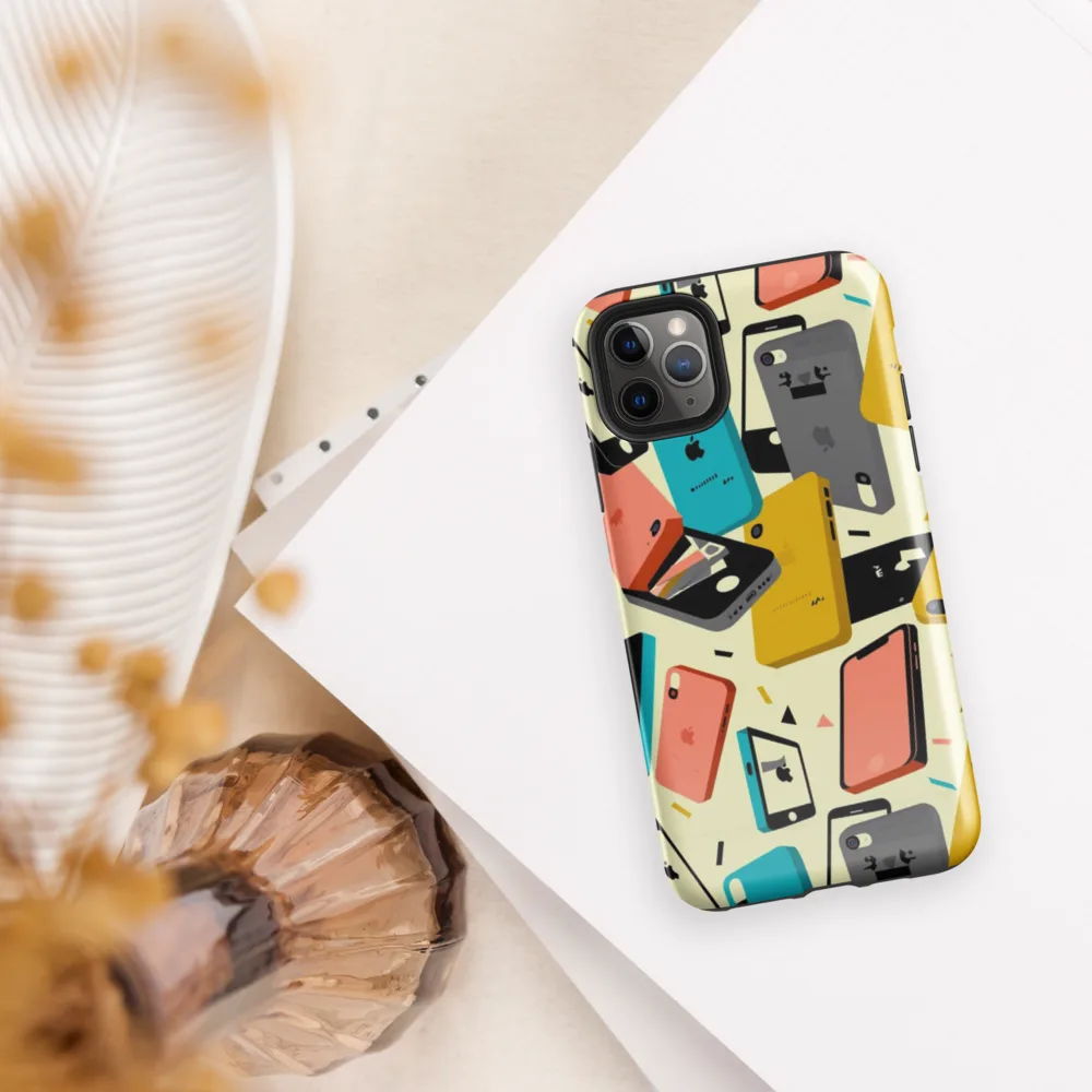 Signal Shuffle on Tough Case for iPhone® — Front