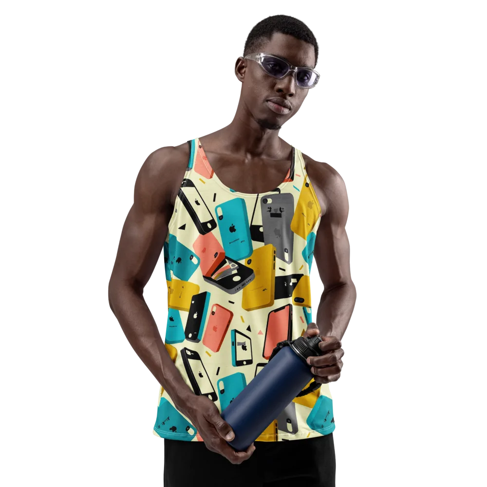 Signal Shuffle on Men's Tank Top — Front