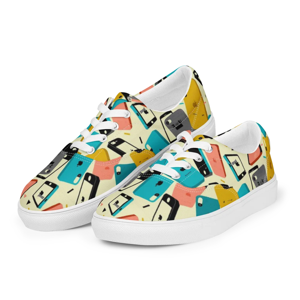 Signal Shuffle on Men's Lace-Up Canvas Shoes — Left Front