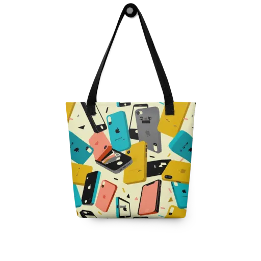 Signal Shuffle on a Tote Bag
