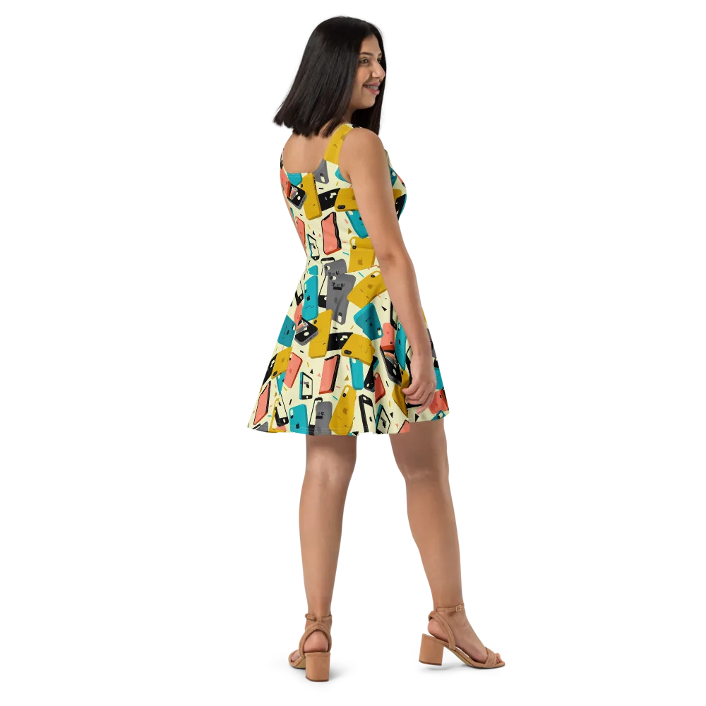 Signal Shuffle on Skater Dress — Right