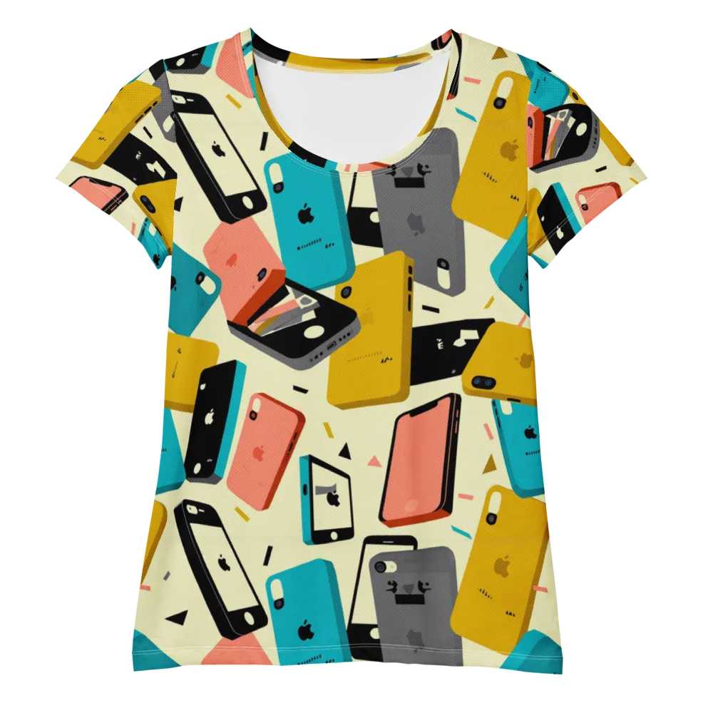 Signal Shuffle on Women's Athletic T-Shirt — Front