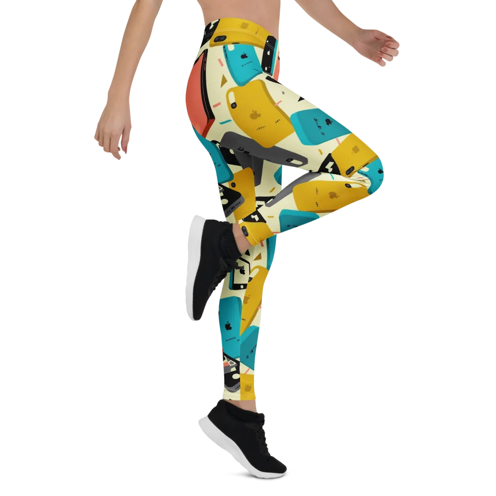 Signal Shuffle on Leggings — Right