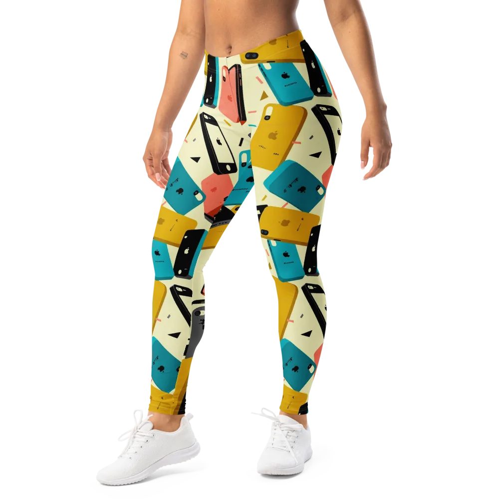 Signal Shuffle on Leggings — Left Front