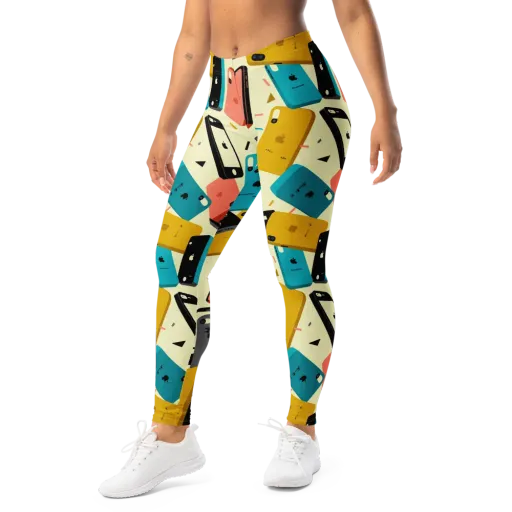 Signal Shuffle on a Leggings