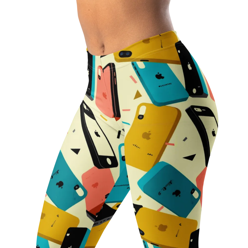 Signal Shuffle on Leggings — Left Front