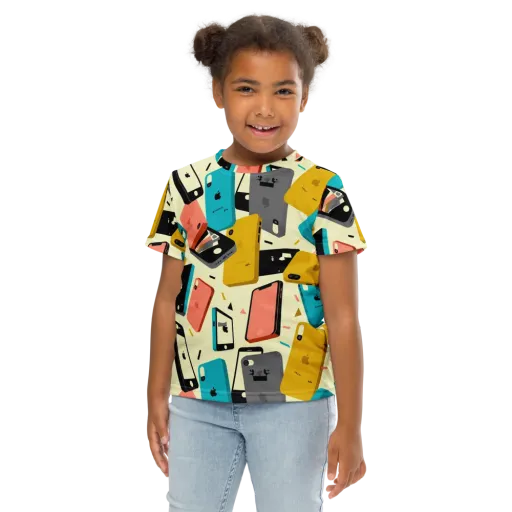 Signal Shuffle on a Kids Crew Neck T-Shirt