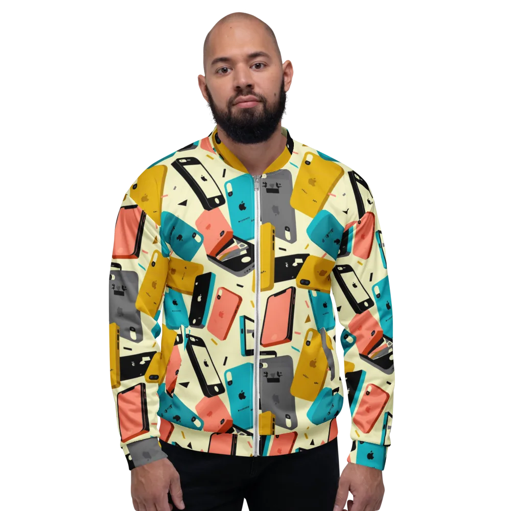 Signal Shuffle on Bomber Jacket — Front