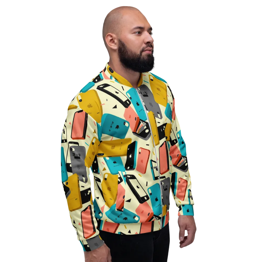 Signal Shuffle on Bomber Jacket — Right