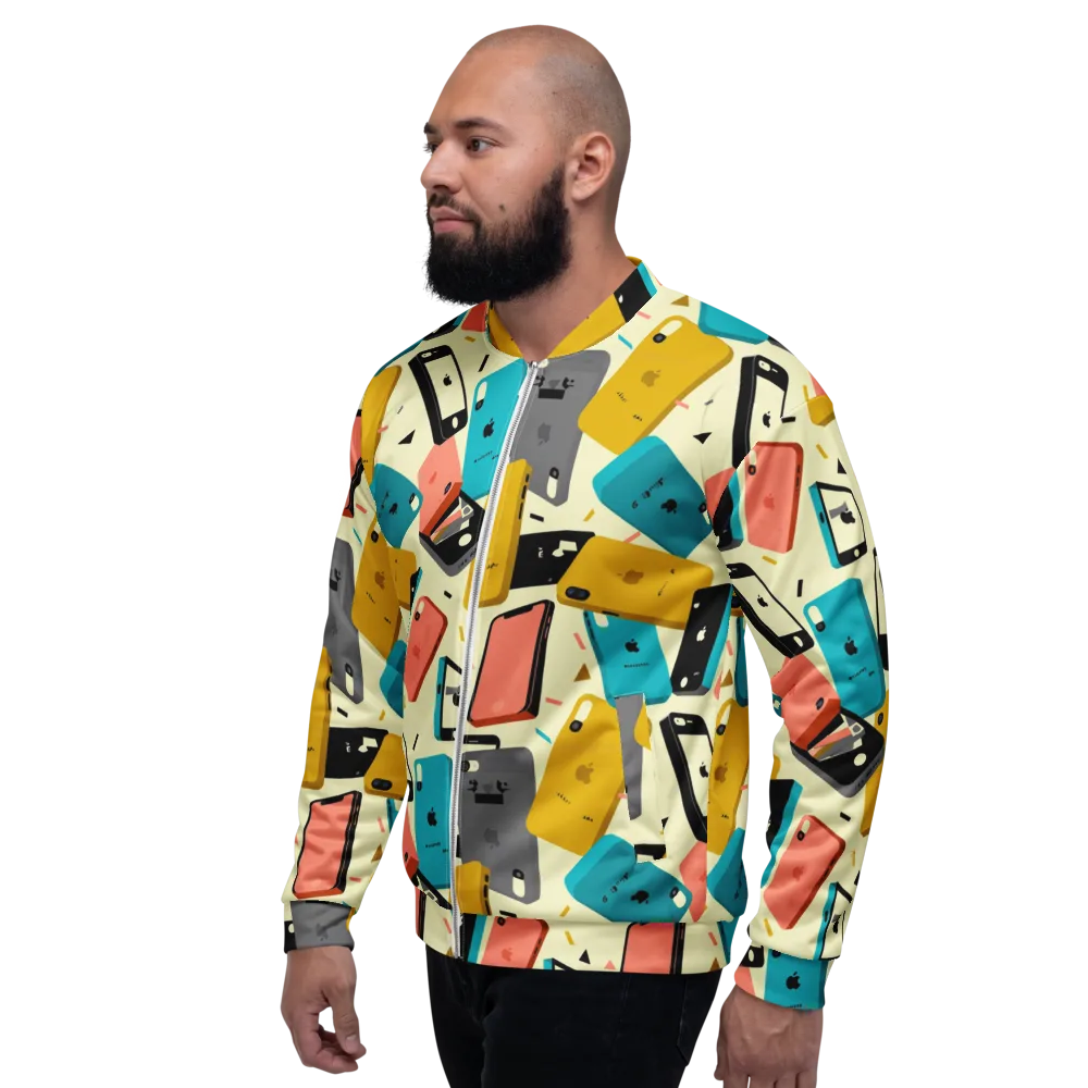 Signal Shuffle on Bomber Jacket — Left