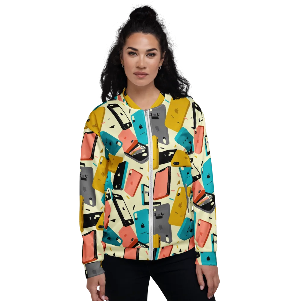 Signal Shuffle on Bomber Jacket — Front