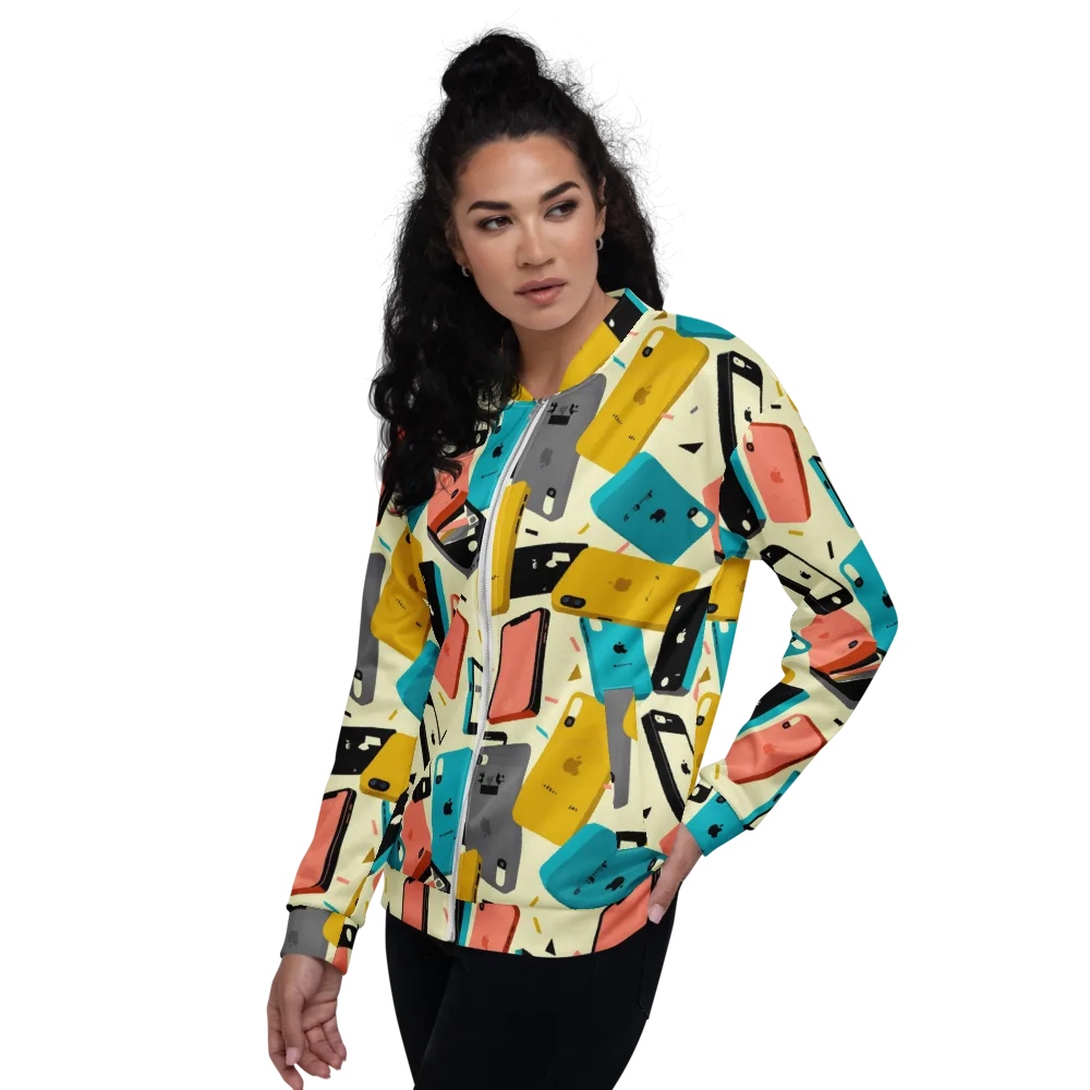 Signal Shuffle on Bomber Jacket — Left