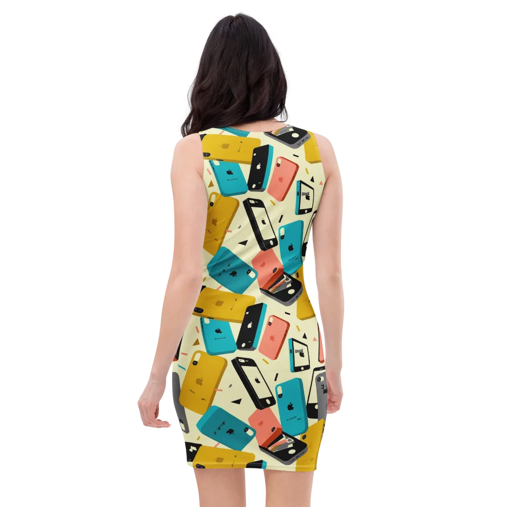 Signal Shuffle on Bodycon Dress — Back