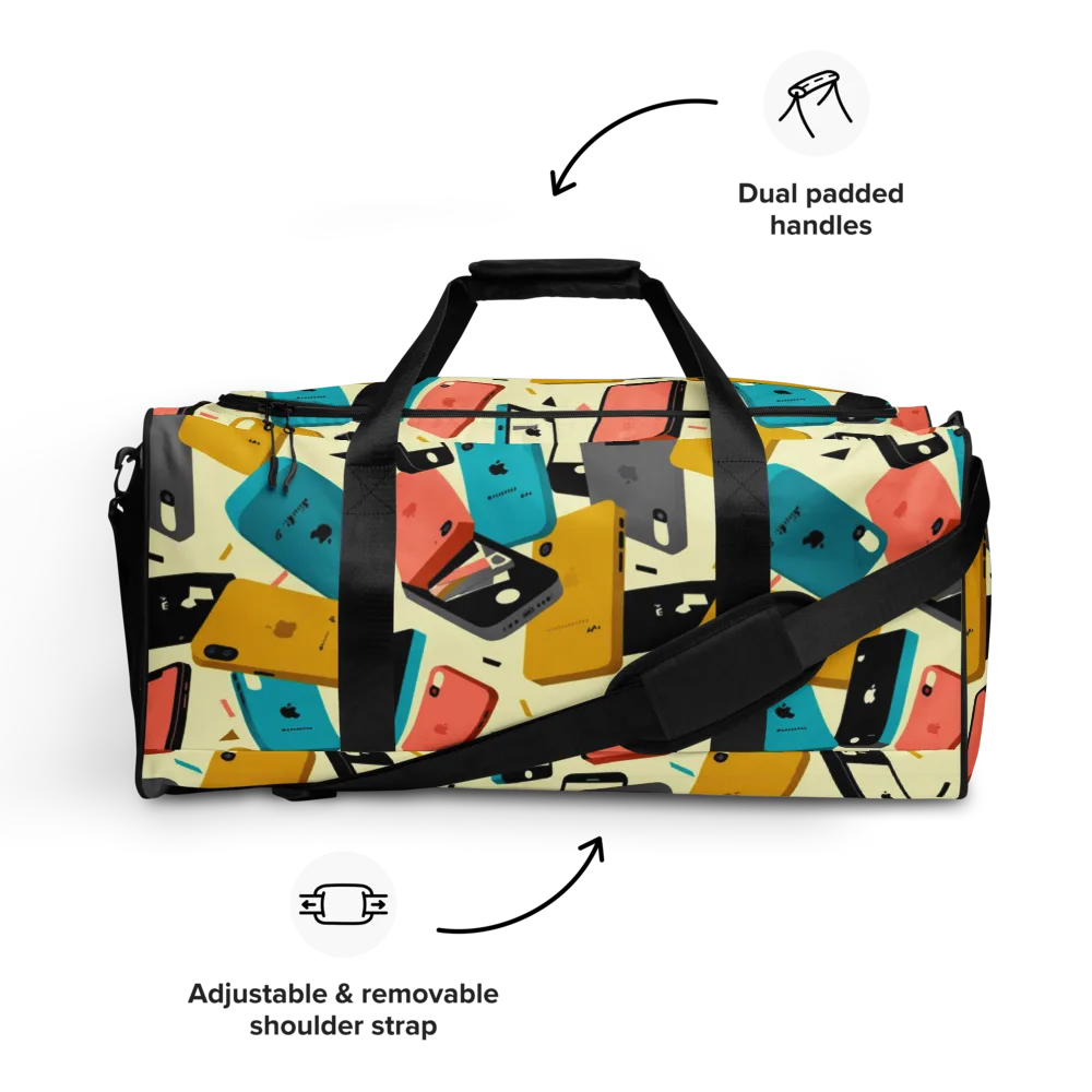 Signal Shuffle on Duffle Bag — Front