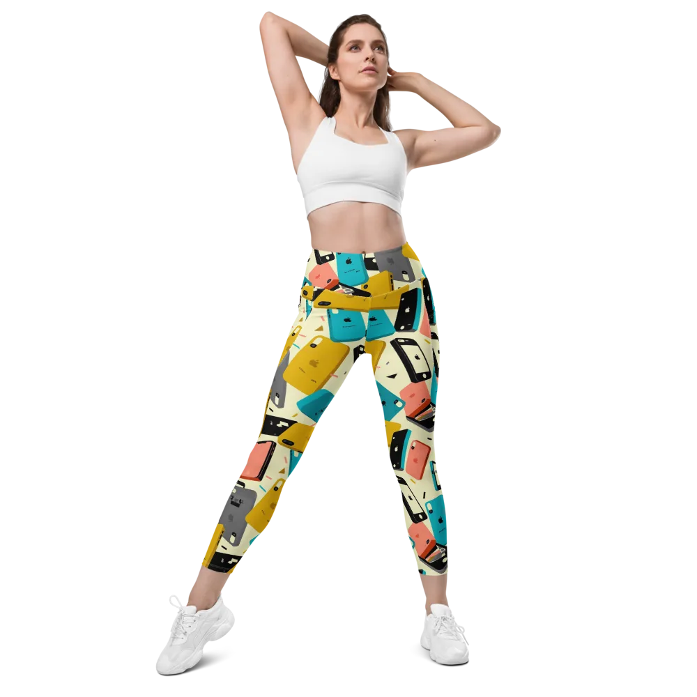 Signal Shuffle on Leggings with Pockets — Front