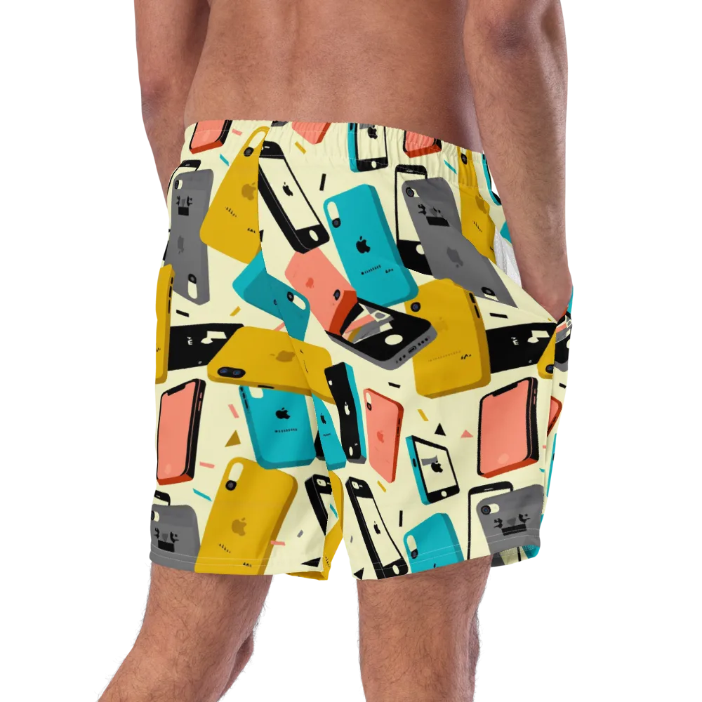 Signal Shuffle on Swim Trunks — Right Back