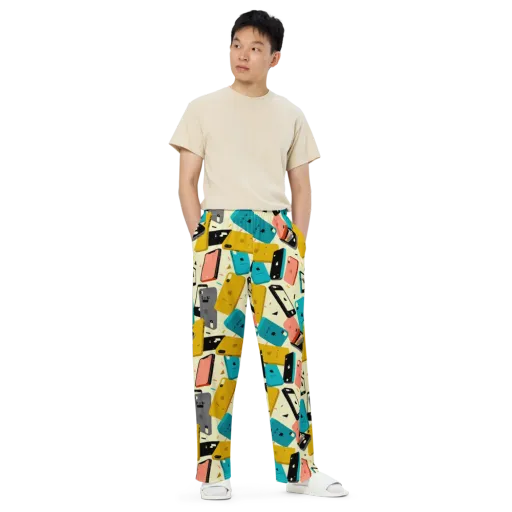 Signal Shuffle on a Wide-Leg Pants