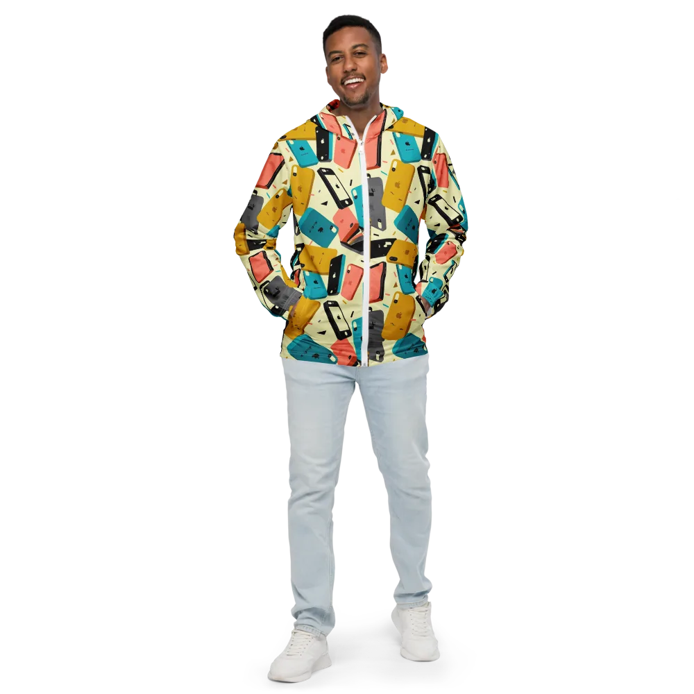 Signal Shuffle on Men's Windbreaker — Front