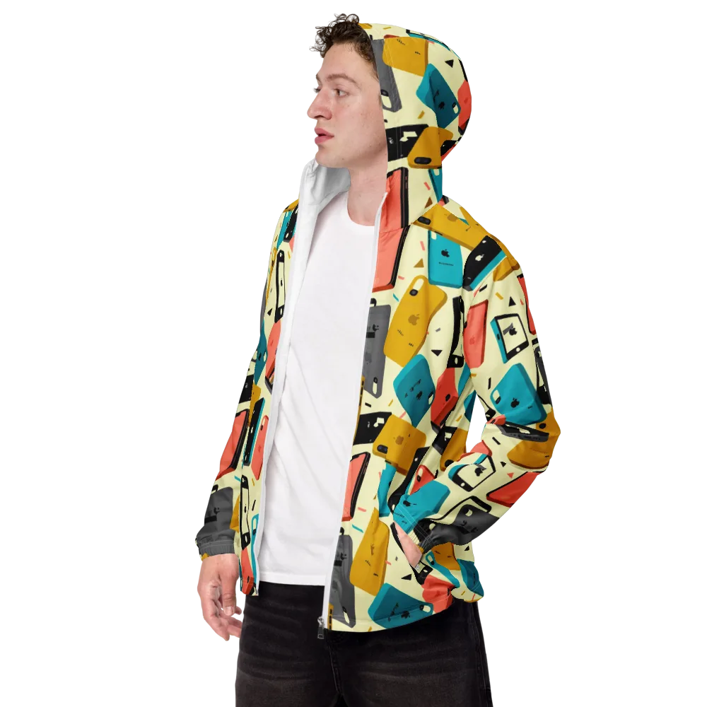Signal Shuffle on Men's Windbreaker — Left Front