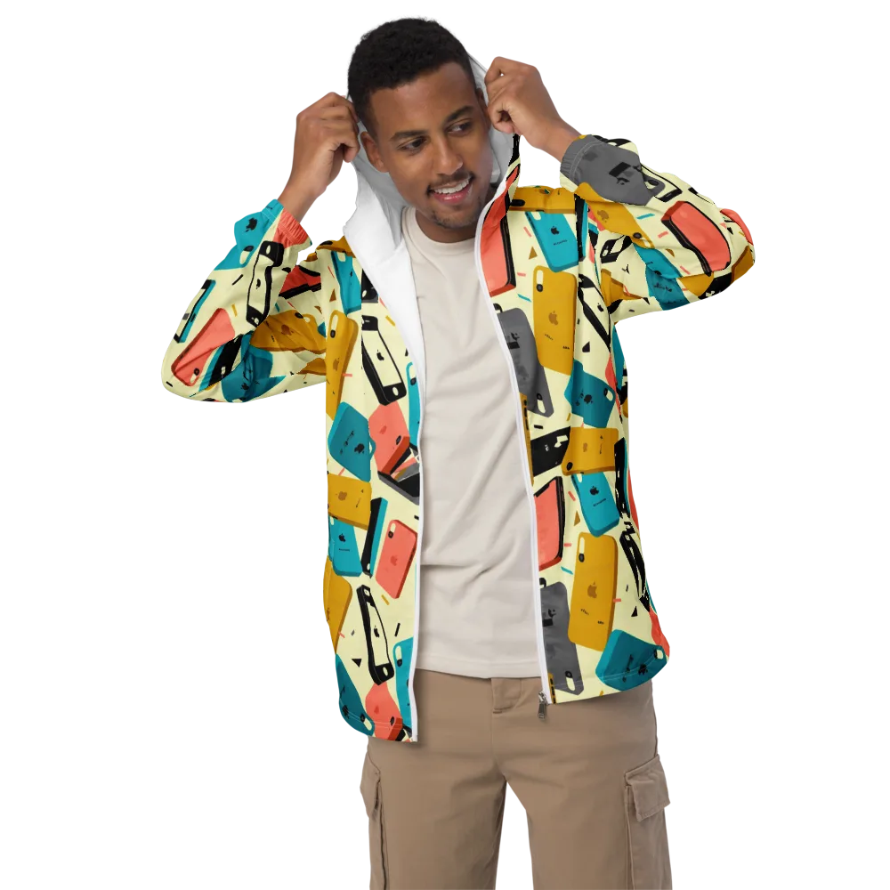 Signal Shuffle on Men's Windbreaker — Front