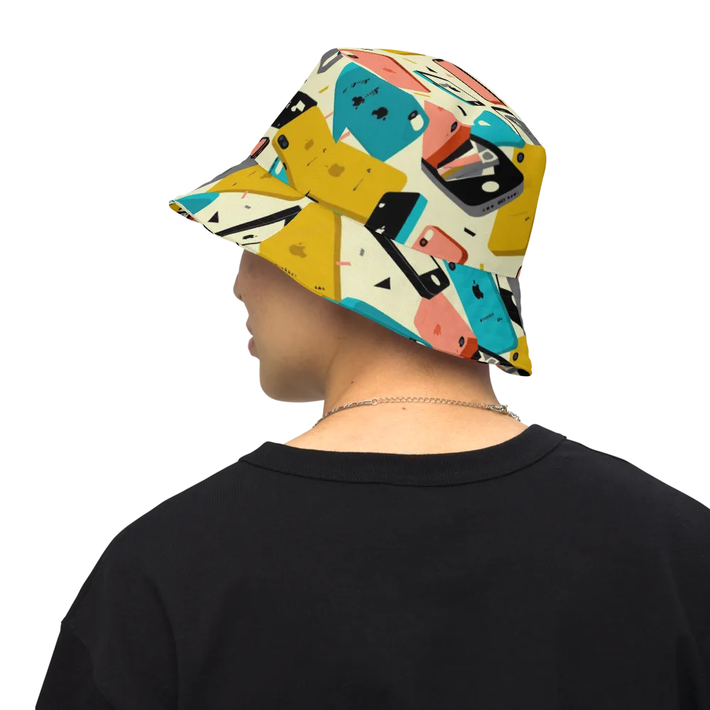 Signal Shuffle on Reversible Bucket Hat — Back Inside