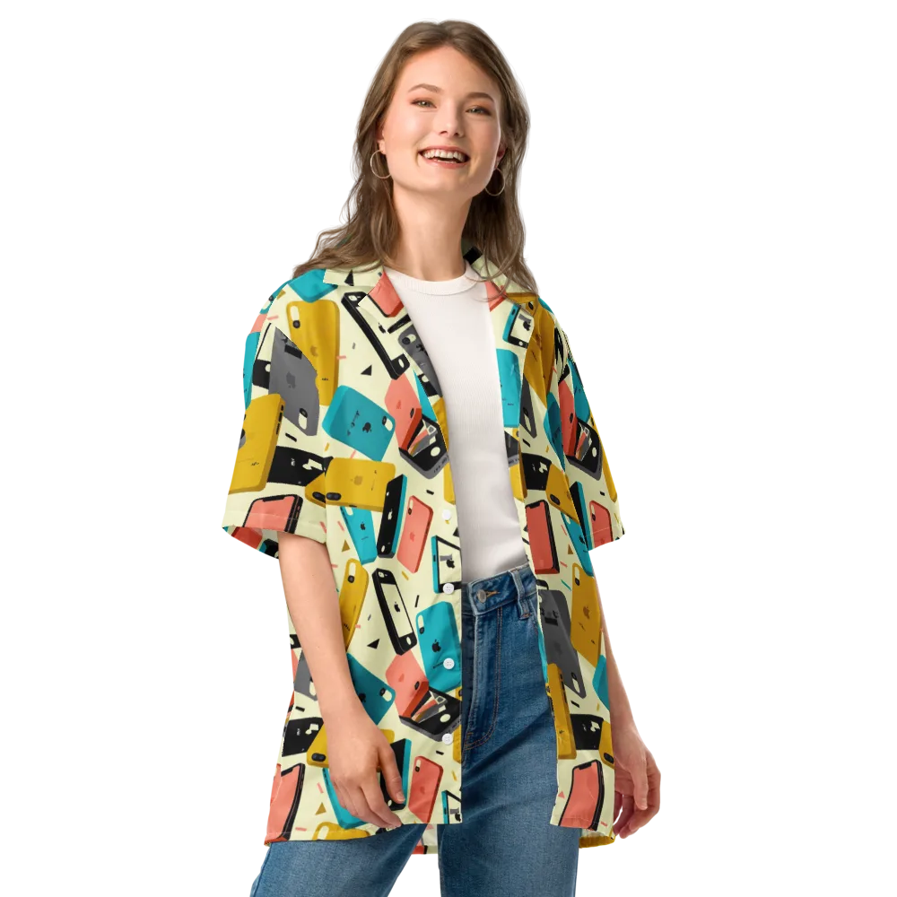 Signal Shuffle on Button Shirt — Front