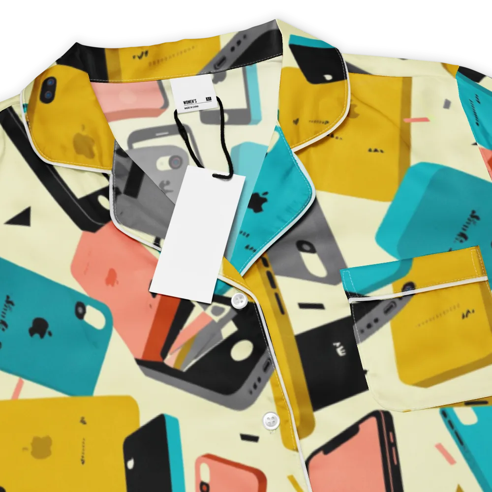 Signal Shuffle on Women's Short Sleeve Pajama Top — Product details