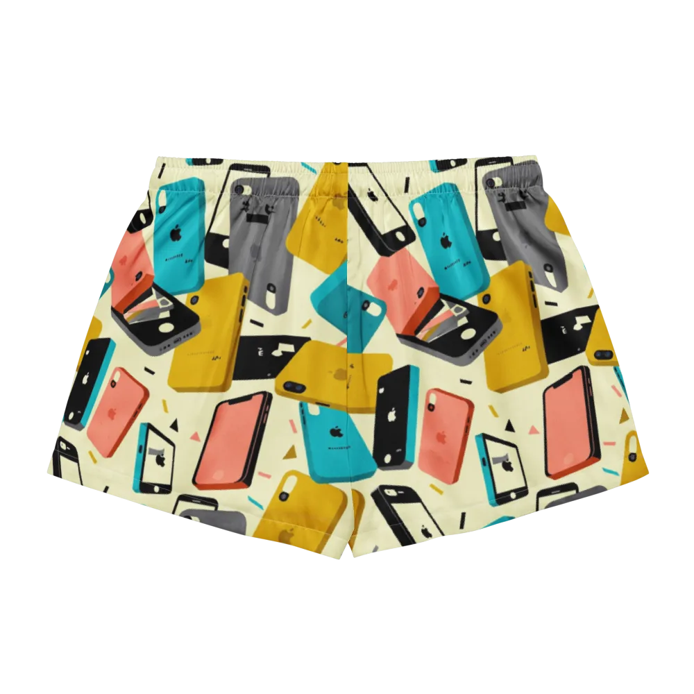 Signal Shuffle on Women's Pajama Shorts — Back
