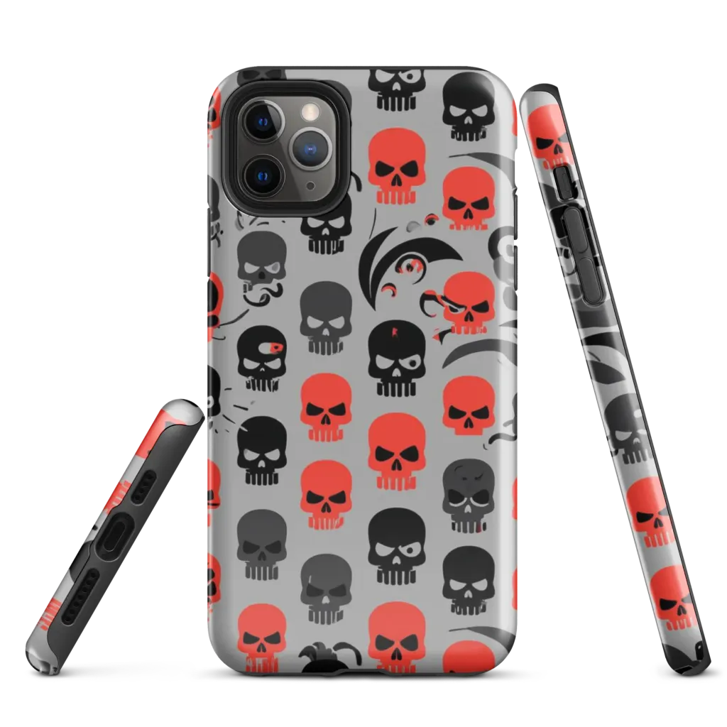 Crimson Skullcap on Tough Case for iPhone® — Front