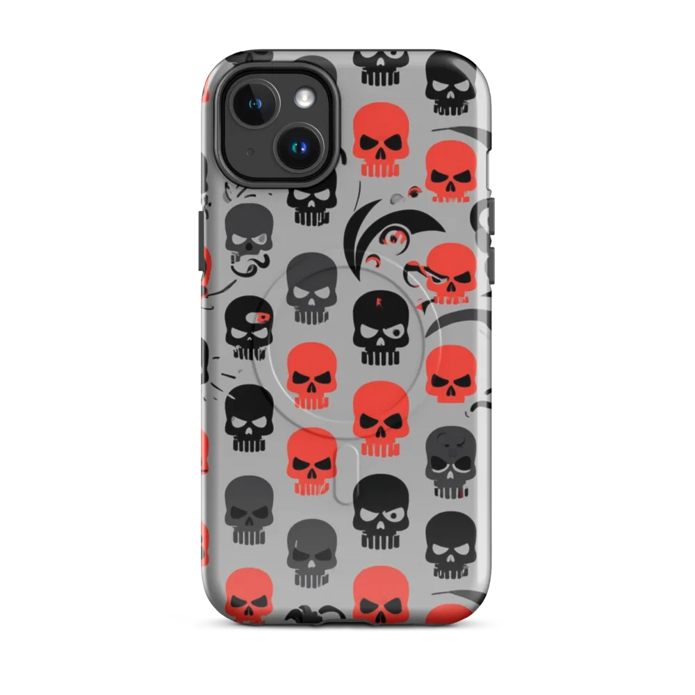 Crimson Skullcap on MagSafe Tough Case for iPhone® — Front