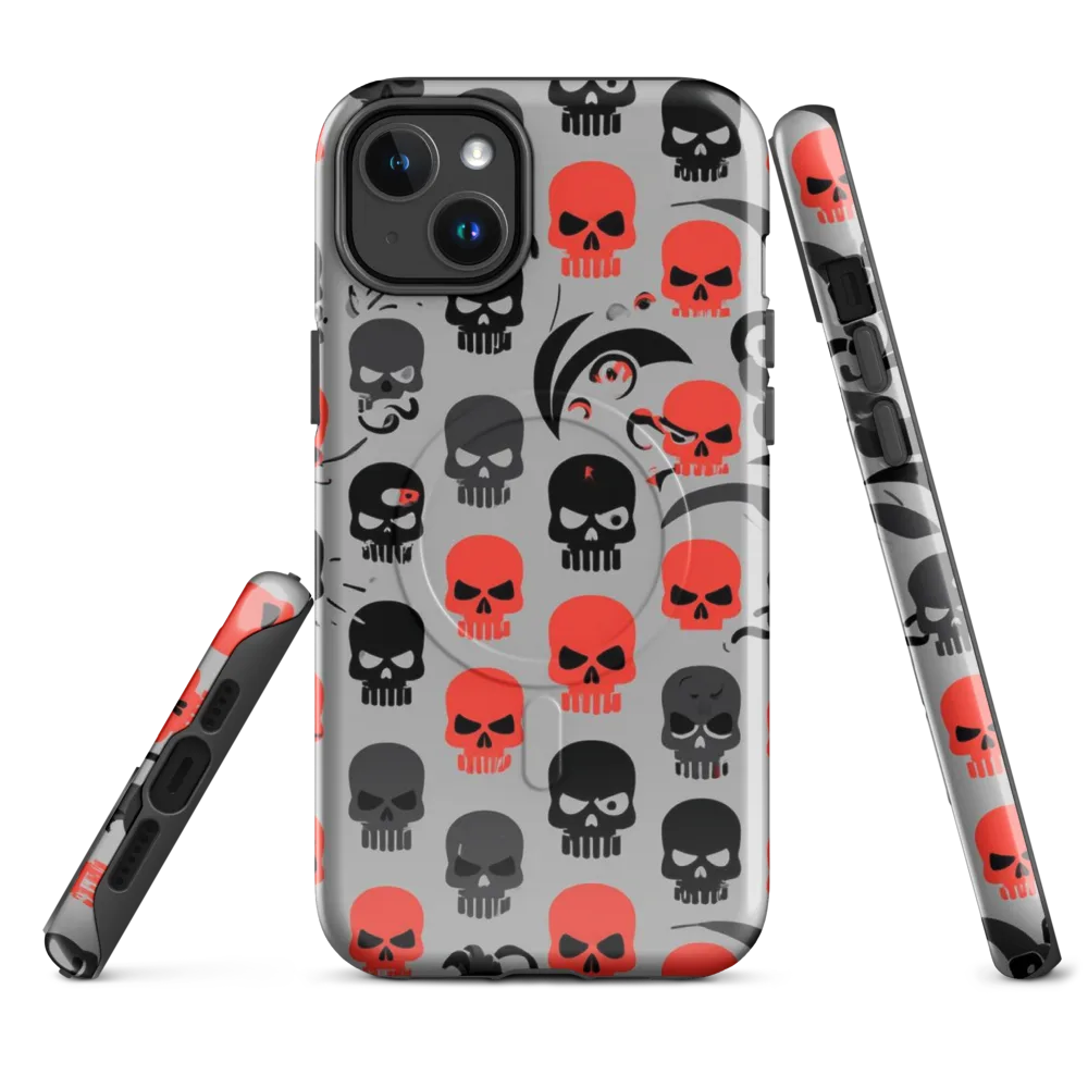 Crimson Skullcap on MagSafe Tough Case for iPhone® — Front