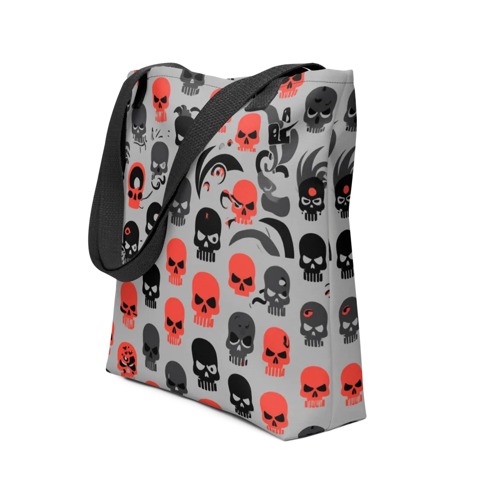 Crimson Skullcap on Tote Bag — Front