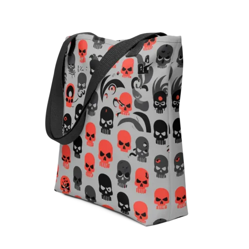 Crimson Skullcap on a Tote Bag