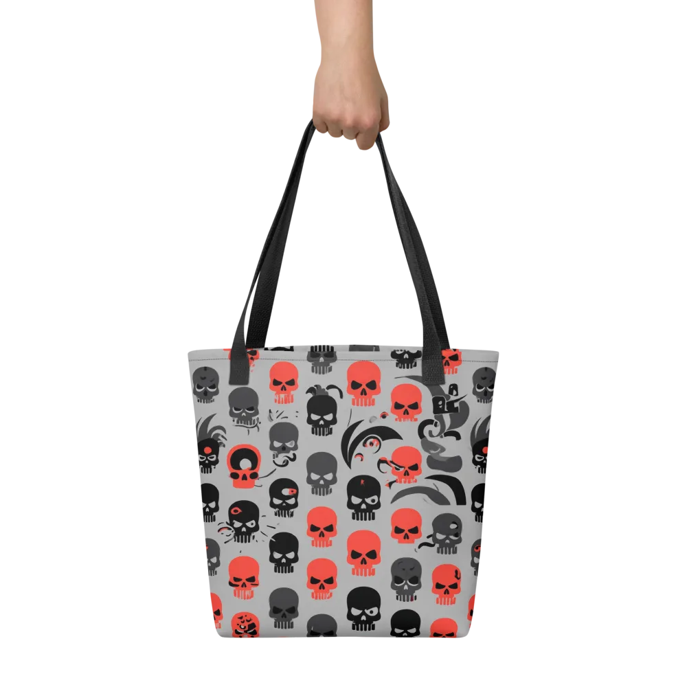 Crimson Skullcap on Tote Bag — Front