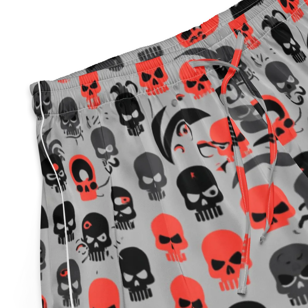 Crimson Skullcap on Women's Pajama Shorts — Product details