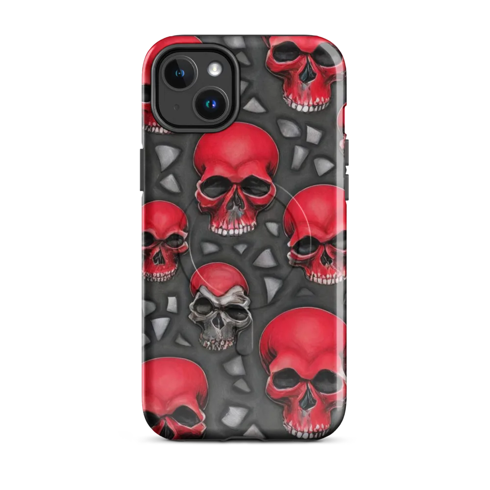 Crimson Skullfield on MagSafe Tough Case for iPhone® — Front