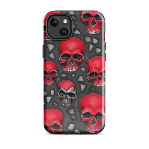 Crimson Skullfield on a MagSafe Tough Case for iPhone®