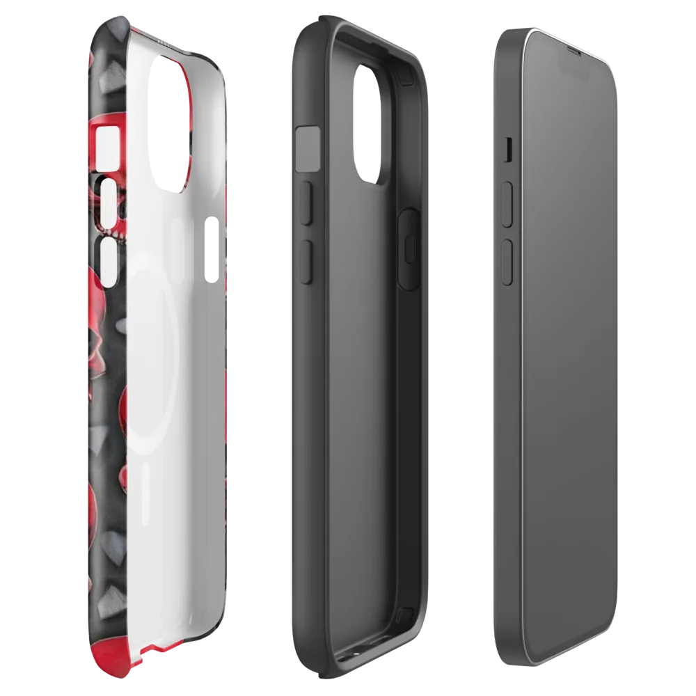 Crimson Skullfield on MagSafe Tough Case for iPhone® — Front