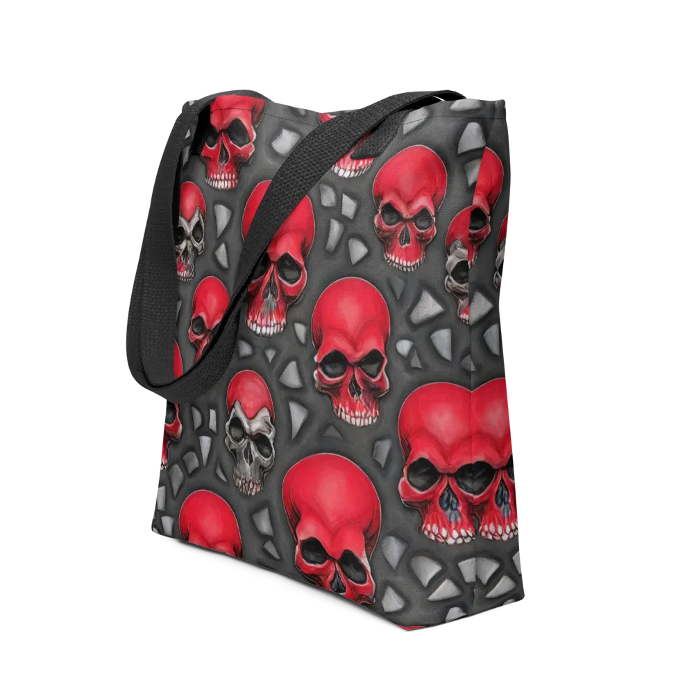 Crimson Skullfield on Tote Bag — Front