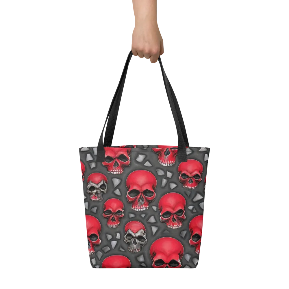 Crimson Skullfield on Tote Bag — Front