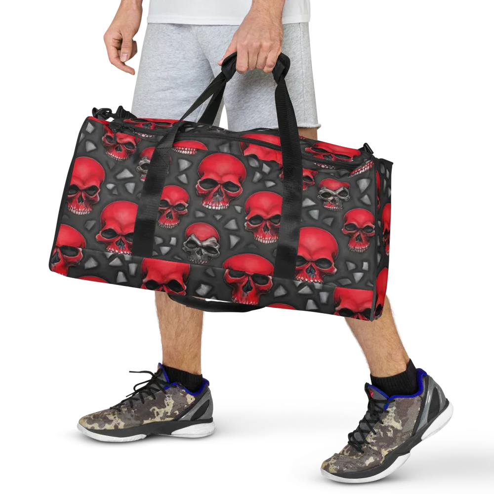 Crimson Skullfield on Duffle Bag — Front