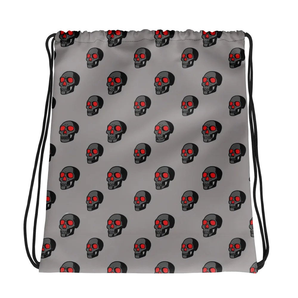 Scarlet Skullcap on Drawstring Bag — Photo