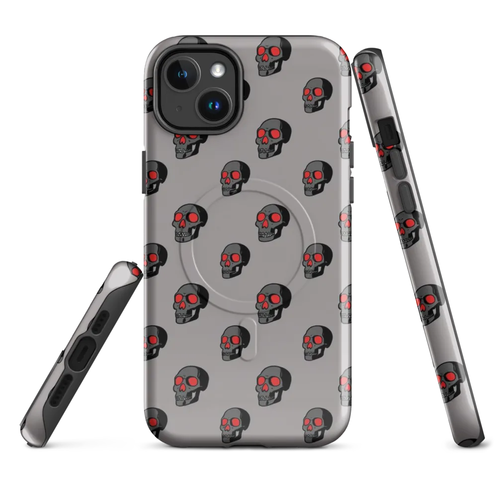 Scarlet Skullcap on MagSafe Tough Case for iPhone® — Front