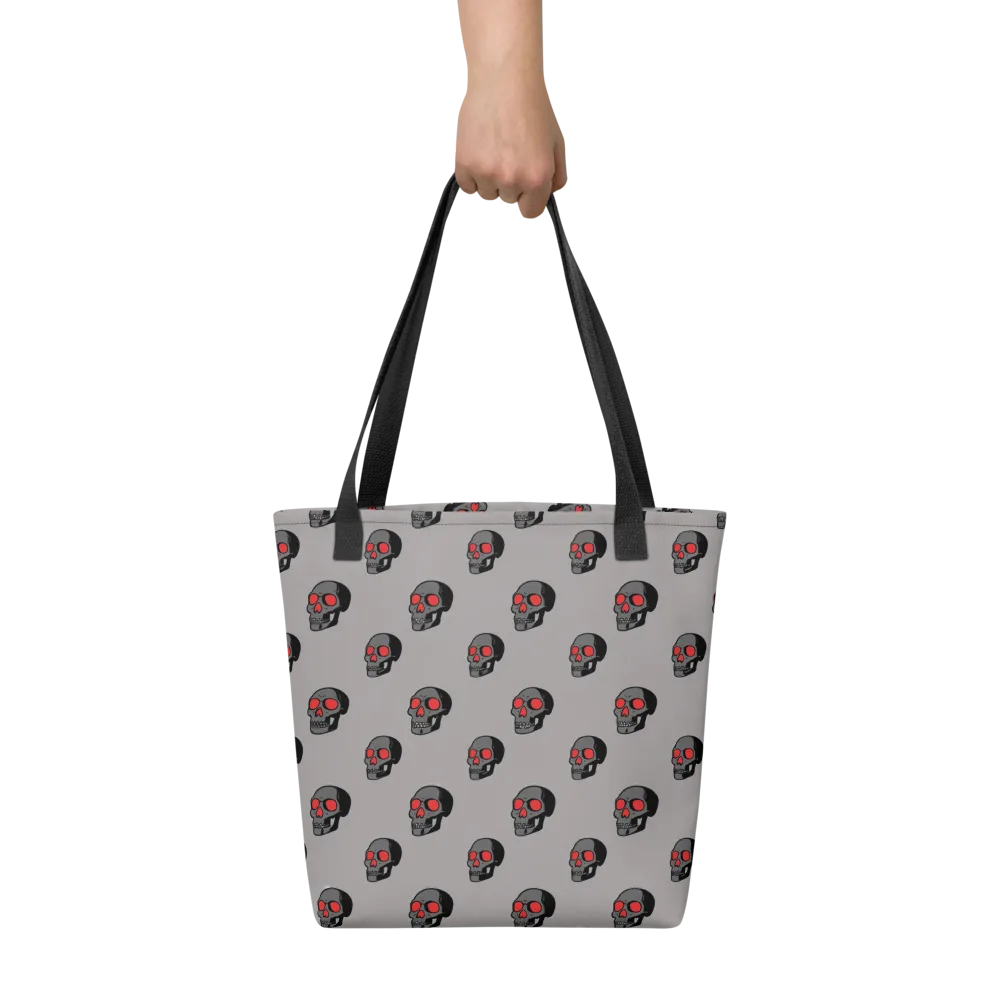 Scarlet Skullcap on Tote Bag — Front