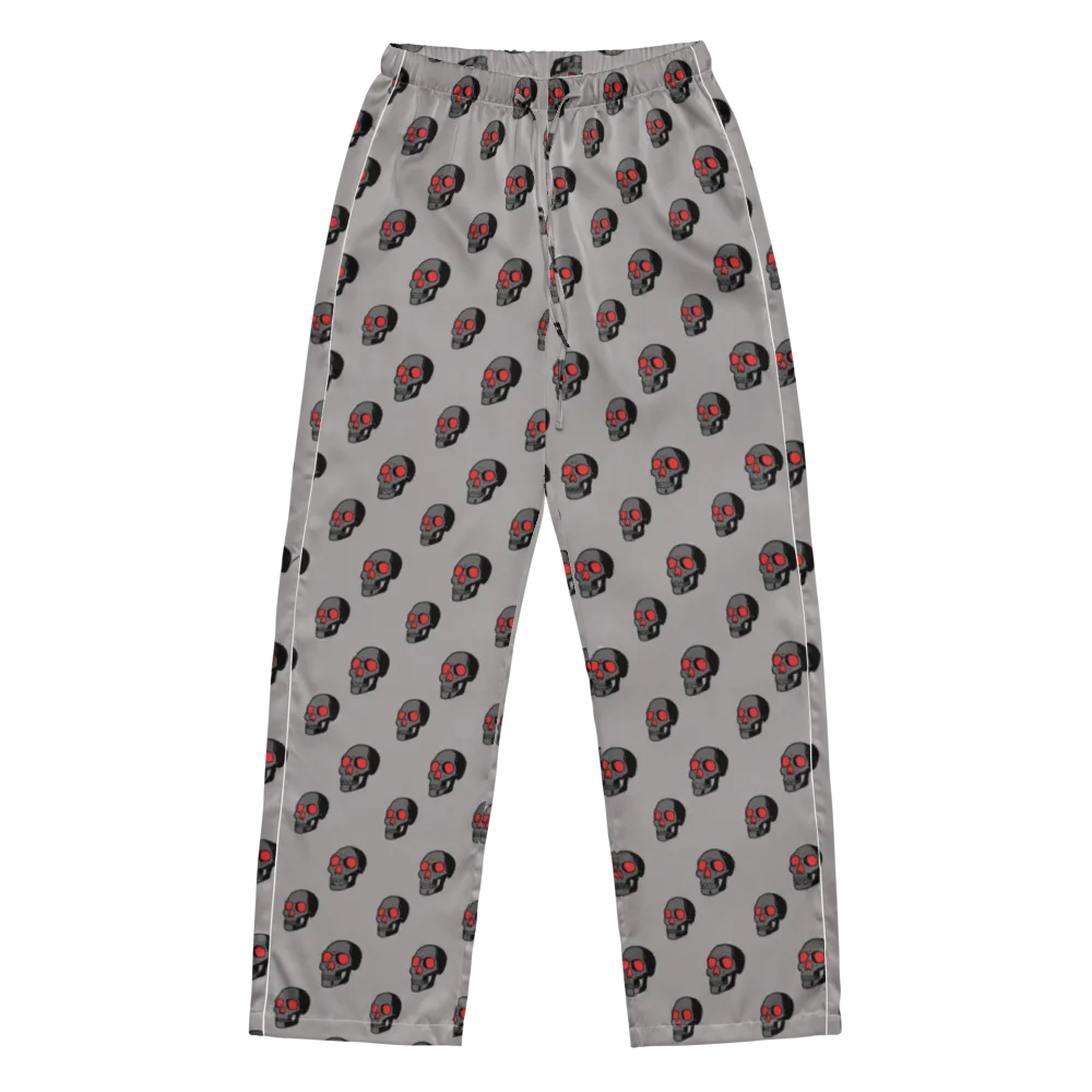 Scarlet Skullcap on Women's Pajama Pants — Front