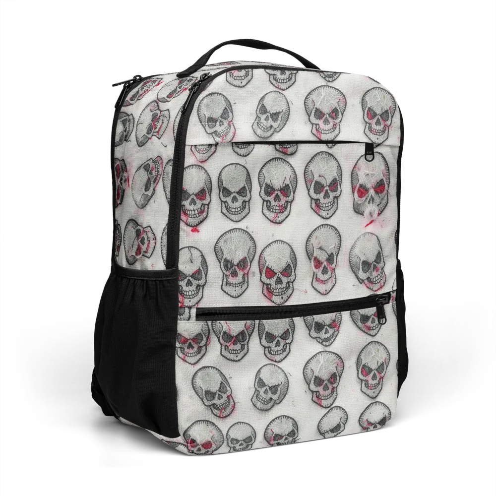Embroidered Requiem on Utility Backpack — Right Front