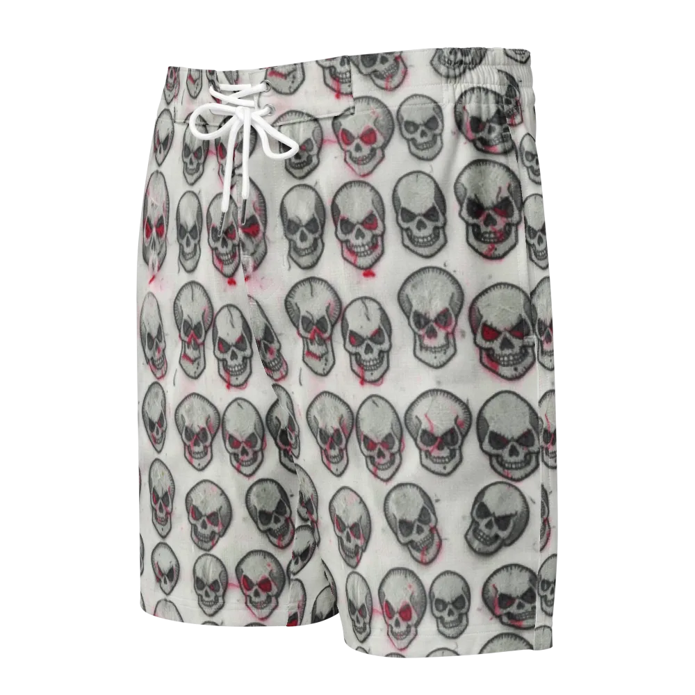 Embroidered Requiem on Men's Board Shorts — Front