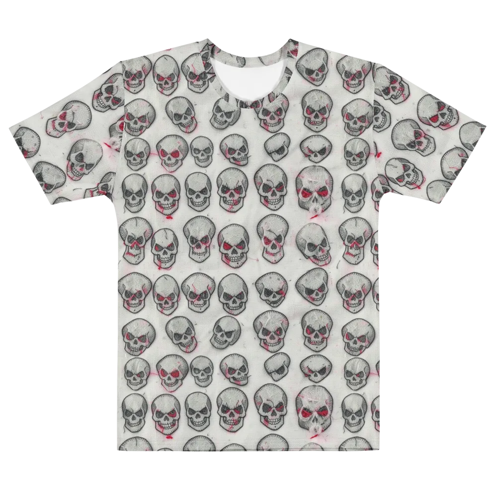 Embroidered Requiem on Men's Cotton Crew Neck T-Shirt — Front